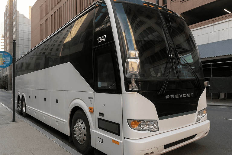 a Charter Bus Rental Wilmington coach bus